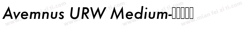 Avemnus URW Medium字体转换